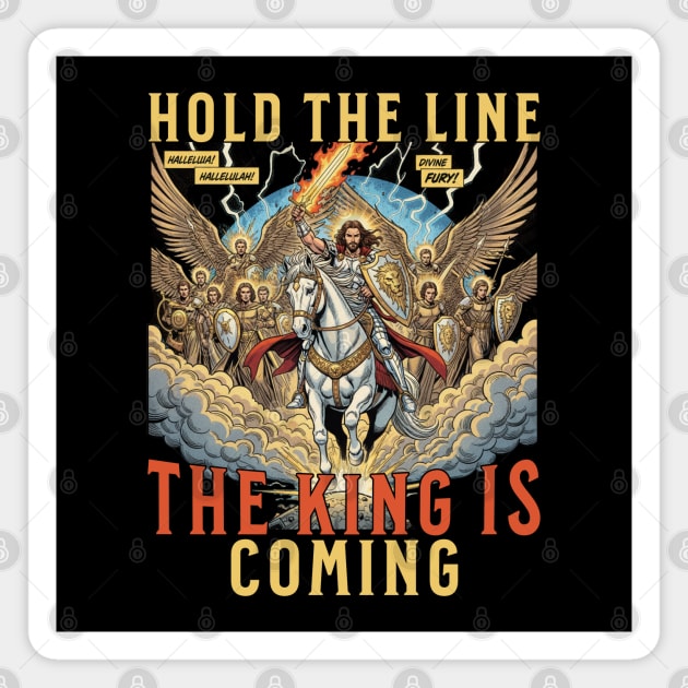 The Return of Jesus Christ Comic Book Sketch Style Magnet by Joaddo